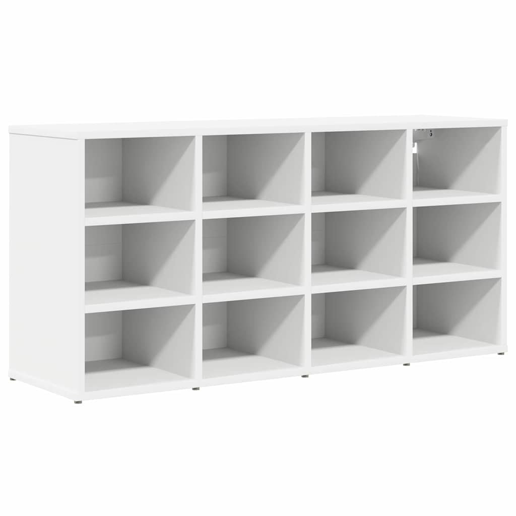 Scarpiera VidaXL con ripiano bianco 103 x 30 x 51 cm in MDF