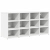 VidaXL zapatero con estante blanco 103 x 30 x 51 cm madera contrachapada