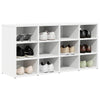 VidaXL zapatero con estante blanco 103 x 30 x 51 cm madera contrachapada