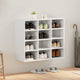 Scarpiera Vidaxx con ripiano bianco 77,5 x 30 x 67 cm in MDF