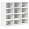 Vidaxx zapatero con estante blanco 77,5 x 30 x 67 cm madera contrachapada