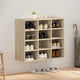 Vidaxl zapatero roble sonoma 77,5 x 30 x 67 cm madera contrachapada