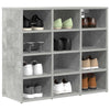 Scarpiera Vidaxl grigio cemento 77,5 x 30 x 67 cm rifinito in legno