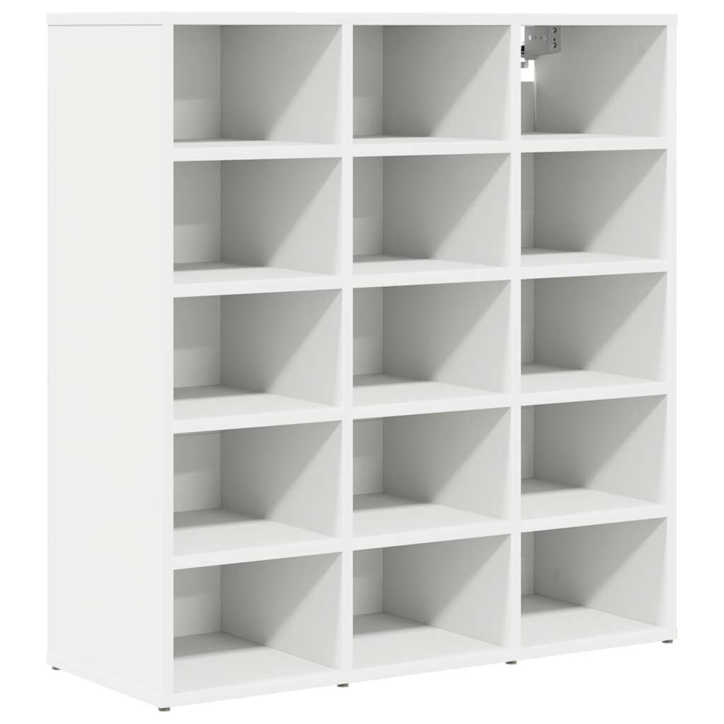 Vidaxx zapatero con estante blanco 77,5 x 30 x 83,5 cm madera contrachapada