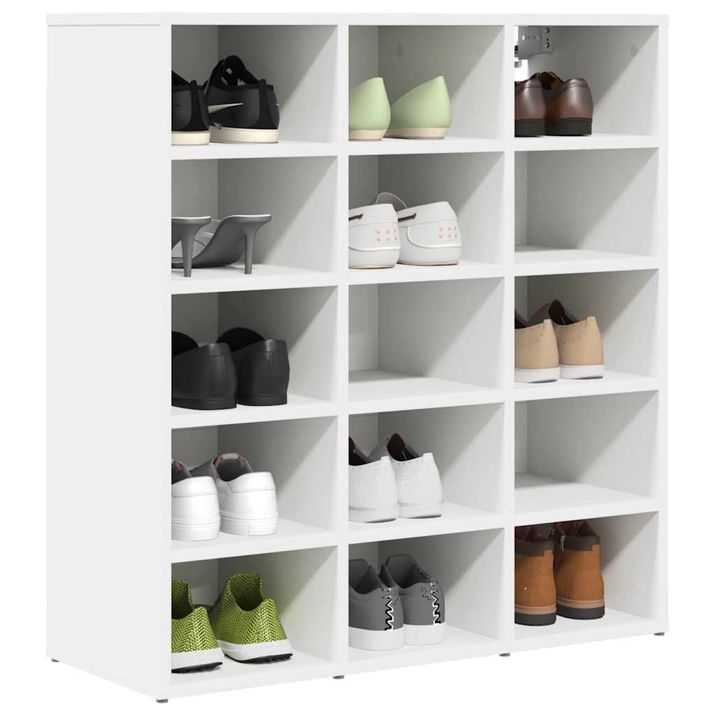 Vidaxx zapatero con estante blanco 77,5 x 30 x 83,5 cm madera contrachapada
