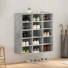 Vidaxl zapatero gris hormigón 77,5 x 30 x 83,5 cm madera contrachapada