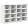VidaXL zapatero con estante blanco 103 x 30 x 67 cm madera contrachapada