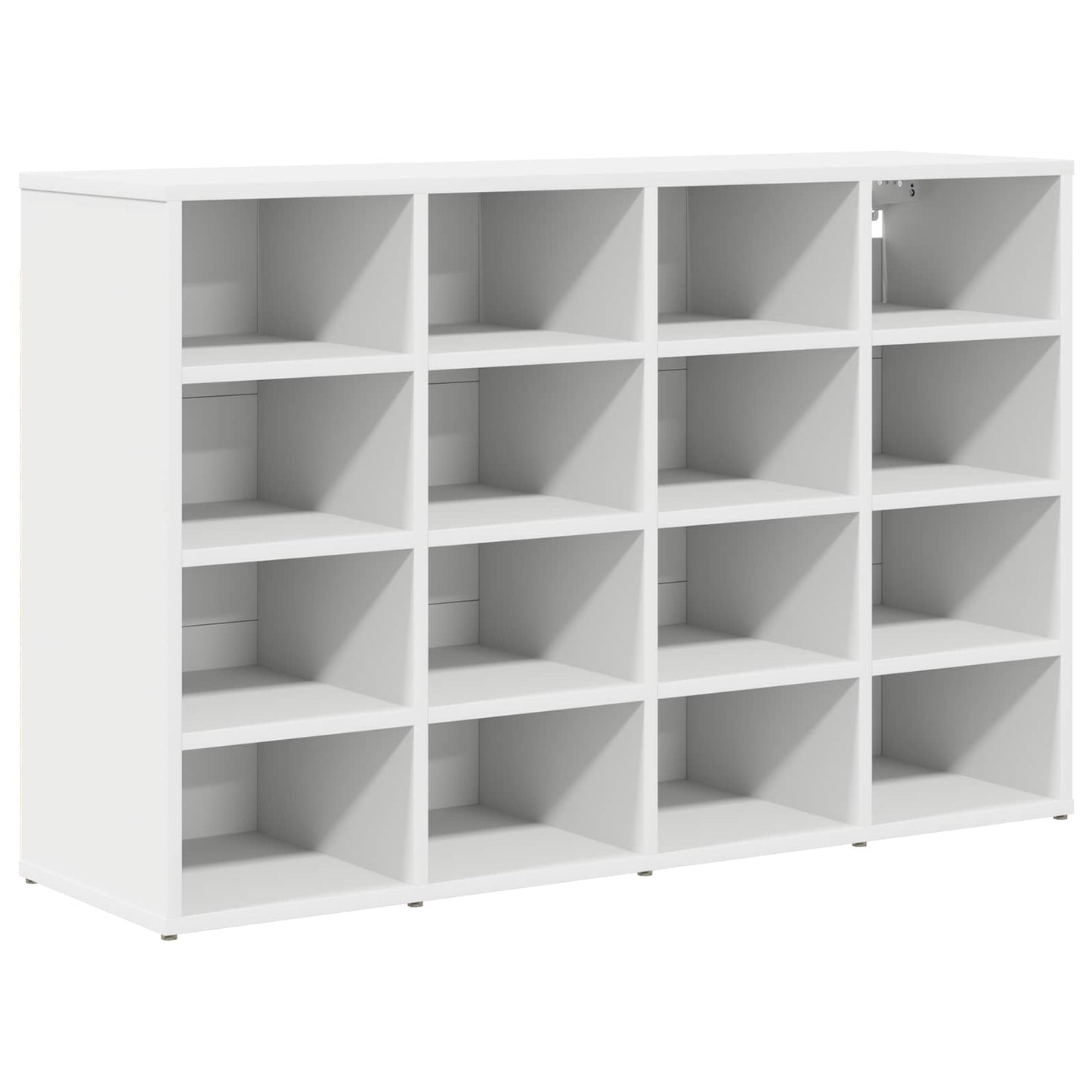 VidaXL zapatero con estante blanco 103 x 30 x 67 cm madera contrachapada
