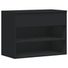 Vidaxl Shoes Bank 60x30x45 cm Proprieted Wood Black