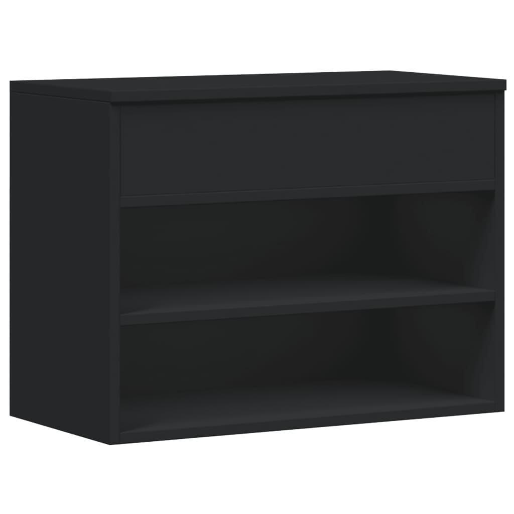 Vidaxl Shoes Bank 60x30x45 cm Proprieted Wood Black