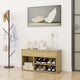 Sofá de zapatos Vidaxl 80x30x45 cm de madera procesada Sonoma Oak coloreed