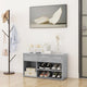 Vidaxl Shoes Bank 80x30x45 cm de madera procesada betongrijs