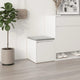 VidaXL Storage box with drawer 40.5x40x40 cm processed wood white