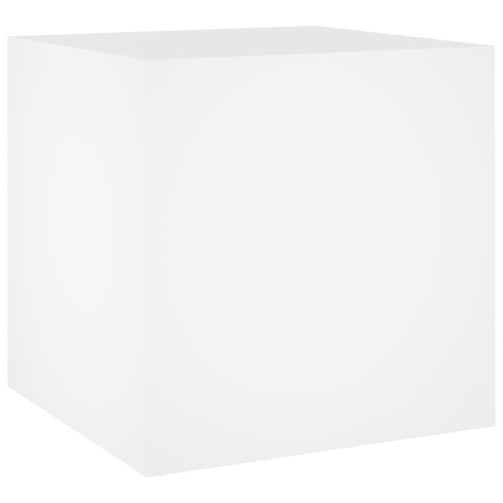 Vidaxl Planter Big 40x40x40 cm de madera procesada blanca