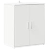 Gabinete de zapatos Vidaxl 60x35x70 cm de madera procesada blanca