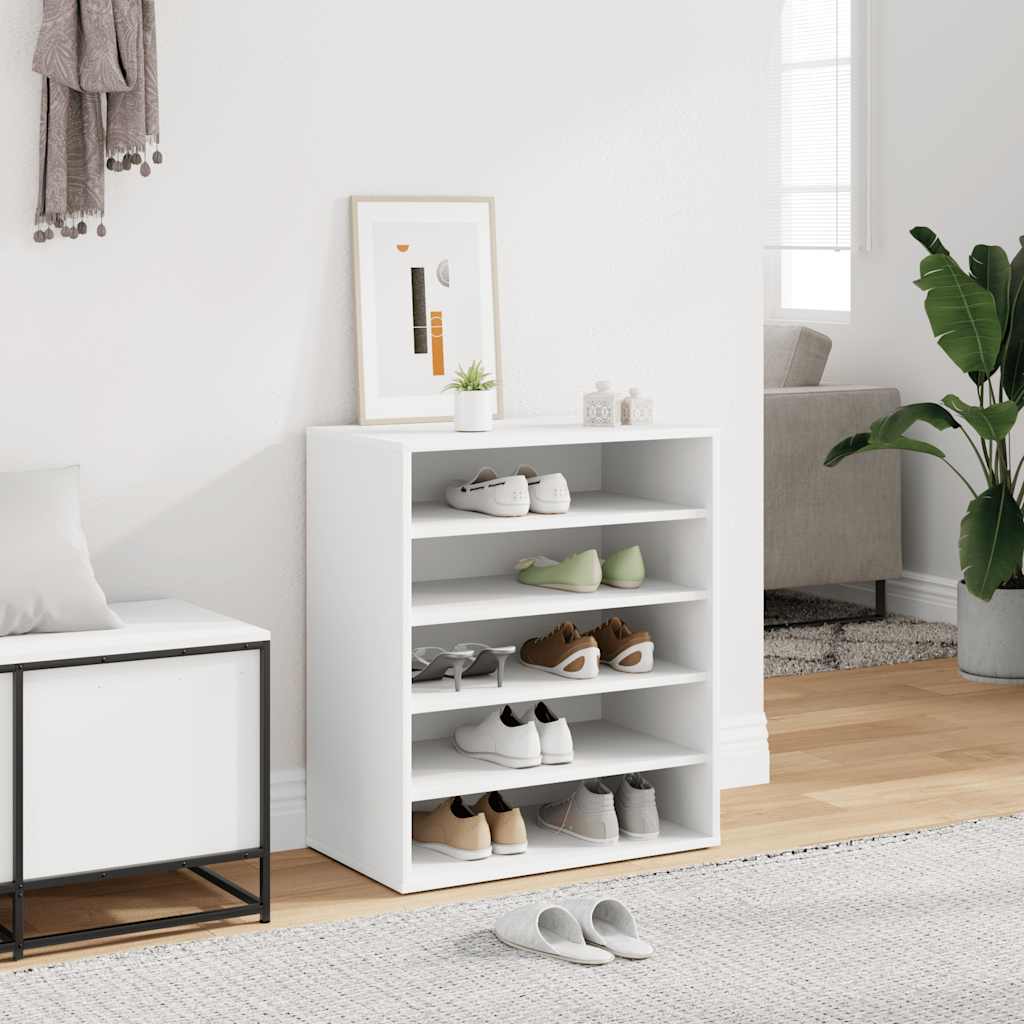 Vidaxl schoenenkast 60x35x70 cm bewerkt hout wit