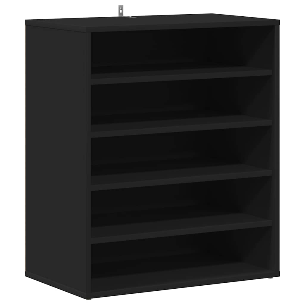 Vidaxl Cabinet da scarpe 60x35x70 cm Proprieted Black