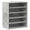 Gabinete de zapatos Vidaxl 60x35x70 cm de madera procesada betongrijs