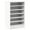 Gabinete de zapatos Vidaxl 60x35x92 cm de madera procesada blanca