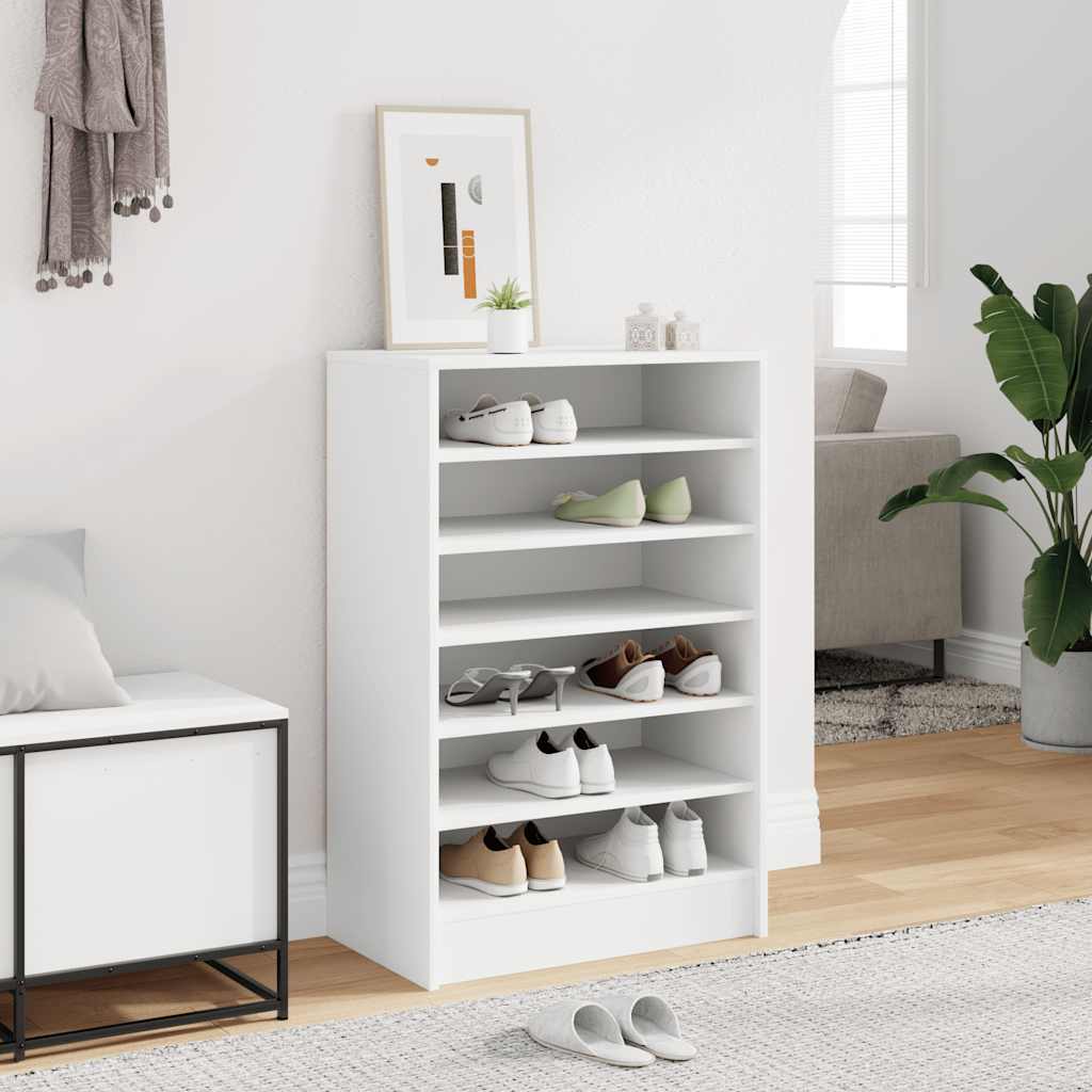 Vidaxl schoenenkast 60x35x92 cm bewerkt hout wit