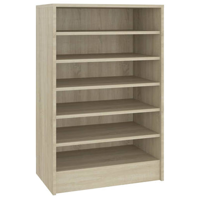 Gabinete de zapatos Vidaxl 60x35x92 CM Madera propiedad de Oak Oak Colored