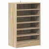 Vidaxl schoenenkast 60x35x92 cm bewerkt hout sonoma eikenkleurig