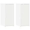 Vidaxl schoenenkasten 2 st 32x35x70 cm bewerkt hout wit