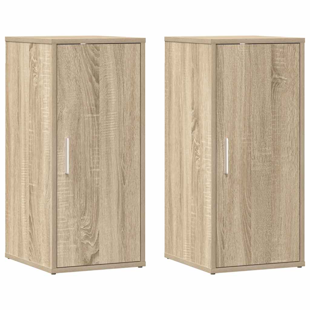 VIDAXL SCARPE IMBINALI 2 PC 32X35X70 CM CHIPBOARD SONOMA OAK COLORED