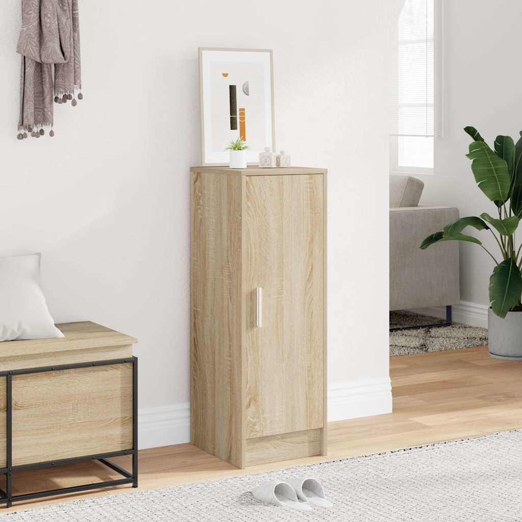 Gabinete de zapatos Vidaxl 32x35x92 cm de madera procesada sonoma roble coloreed