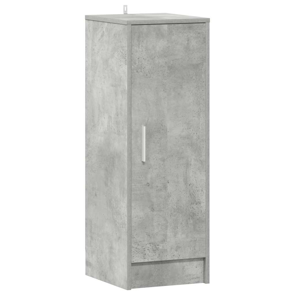 Gabinete de zapatos Vidaxl 32x35x92 cm de madera procesada betongrijs