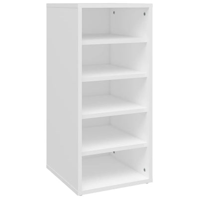 Gabinete de zapatos Vidaxl 31.5x35x70 cm de madera procesada blanca