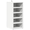 Gabinete de zapatos Vidaxl 31.5x35x70 cm de madera procesada blanca