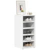 Gabinete de zapatos Vidaxl 31.5x35x70 cm de madera procesada blanca