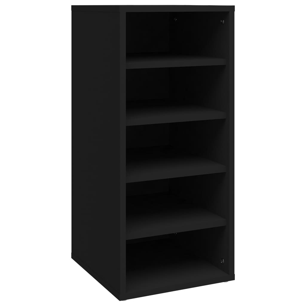 Vidaxl Cabinet da scarpe 31.5x35x70 cm black nero