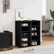 VIDAXL CABIETTI DELLA SCARPA 2 PC 31.5x35x70 cm Black in legno elaborato