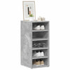 Gabinete de zapatos Vidaxl 31.5x35x70 cm Betongrijs de madera procesada