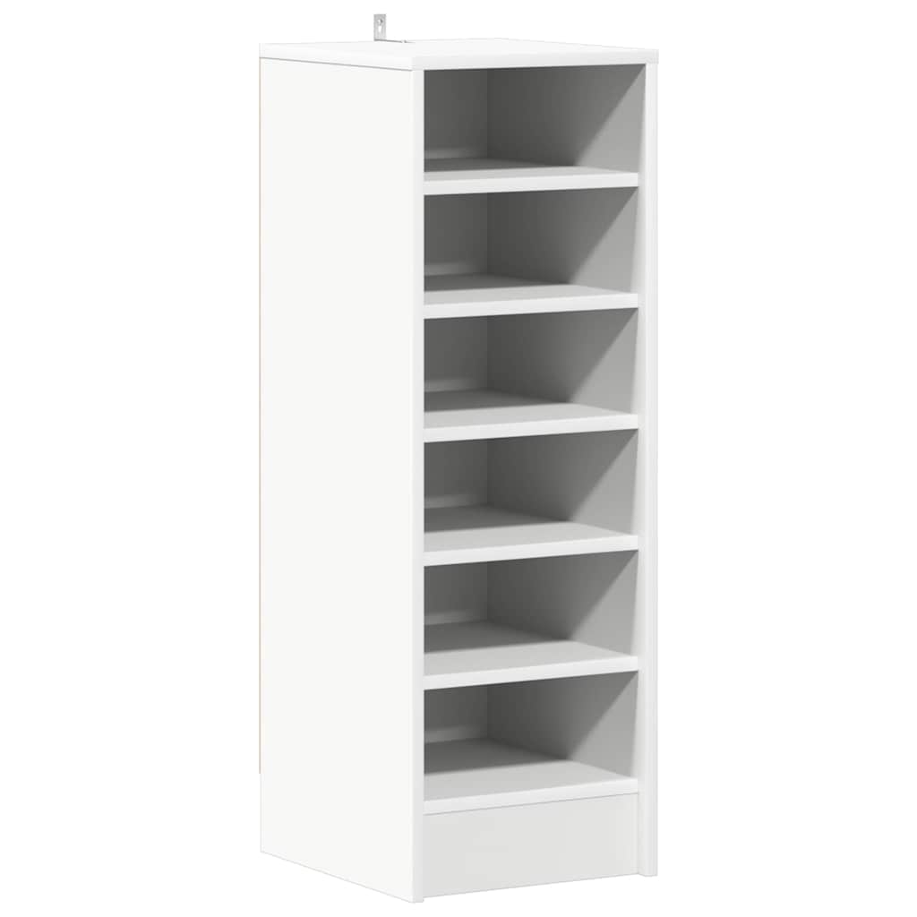 Vidaxl schoenenkast 31,5x35x90 cm bewerkt hout wit