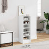 Gabinete de zapatos Vidaxl 31.5x35x90 cm de madera procesada blanca