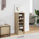 Vidaxl schoenenkast 31,5x35x90 cm bewerkt hout sonoma eikenkleurig