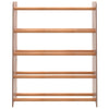 Vidaxl Shoe Rack 65x24x81 cm de madera procesada marrón