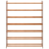 Vidaxl Shoe Rack 90x24x117 cm de madera procesada marrón