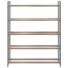 Vidaxl scarpiera 65x24x81 cm grigio in legno elaborato