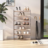 Vidaxl Shoe Ratch 65x24x117 Cm de madera procesada gris
