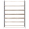 VIDAXL Schermo di scarpe 90x24x117 cm Grigio in legno elaborato