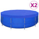 Vidaxl piscina copri 2 mp rotondi 90 g m² 540 cm PE