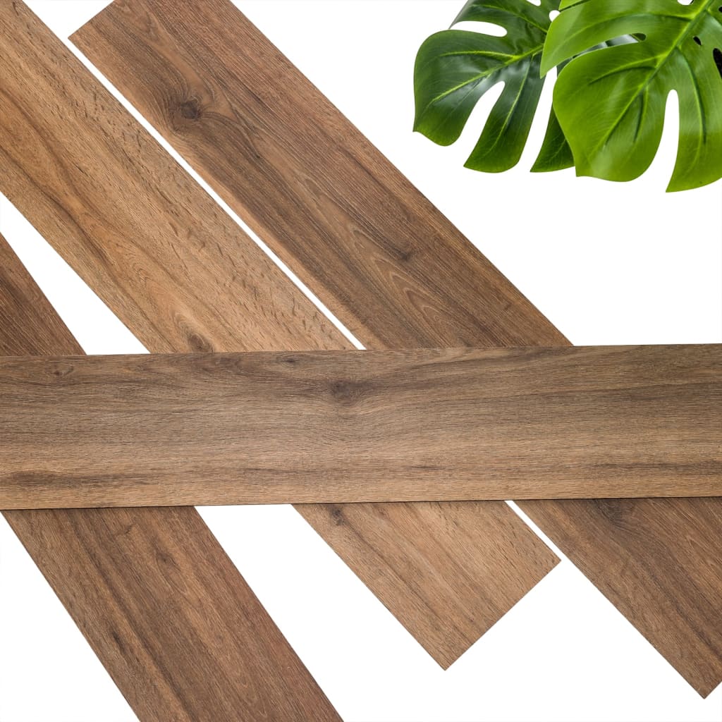 Wallart Wallart Planken GL-WA28 30 st Wood-aspecto de mando de roble marrón marrón