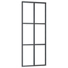 Puerta corredera de Vidaxl con aluminio de 76x205 cm y vidrio ESG