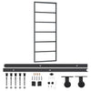 Vidaxl schuifdeur met beslag 76x205 cm aluminium en esg-glas