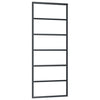 Vidaxl schuifdeur met beslag 76x205 cm aluminium en esg-glas