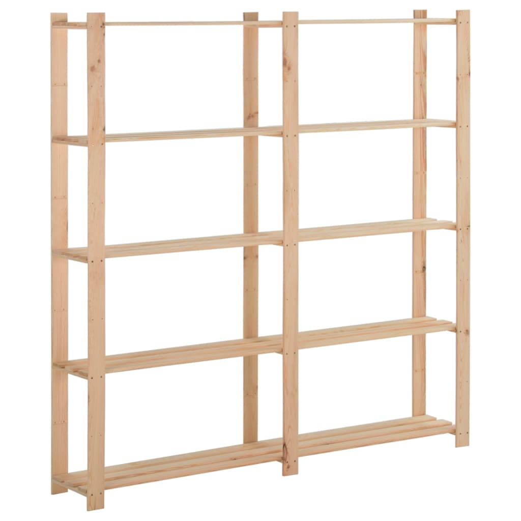 Vidaxl Storage Rack a 5 strati 170x28.5x170 cm pino solido
